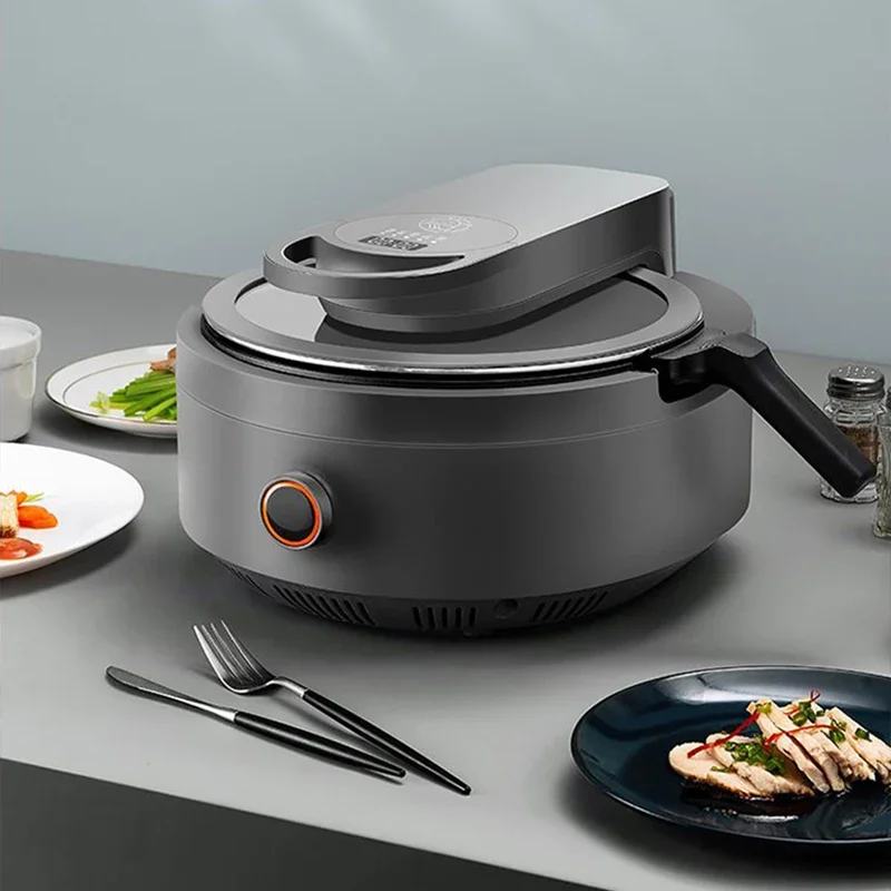 A9 Machine de cuisson automatique Cj-A9 Robot Intelligent domestique cuisine Wok Machine à riz frit Robot de cuisson 1200W 220V