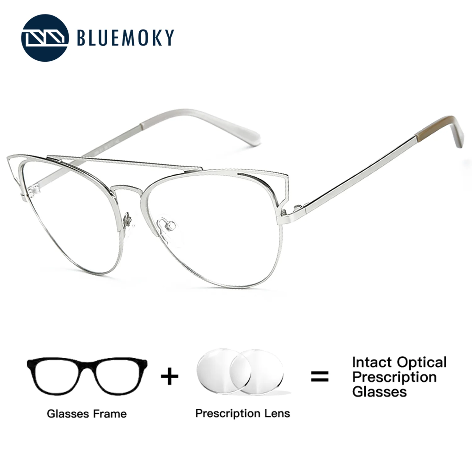 

Очки для чтения BLUEMOKY высокого качества для женщин, с оправой в форме бабочки, фотохромными линзами и защитой от синего света