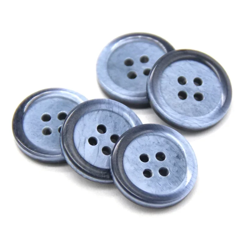 15mm 20mm Blue Gradient Resin Suit Buttons For Clothing Men Coat Jacket Garment Decorative Handamde Sewing Accessories Wholesale