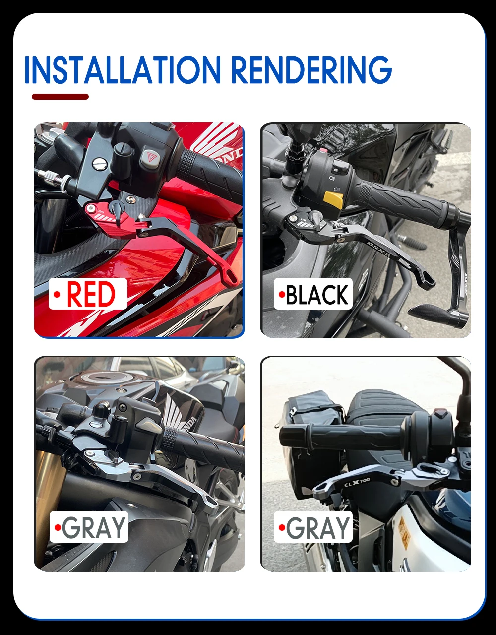 NEW 5D Brake Levers For QJMOTOR SVT650 Motorcycle SVT 650 Adjustable Folding Handle Brake Clutch Lever