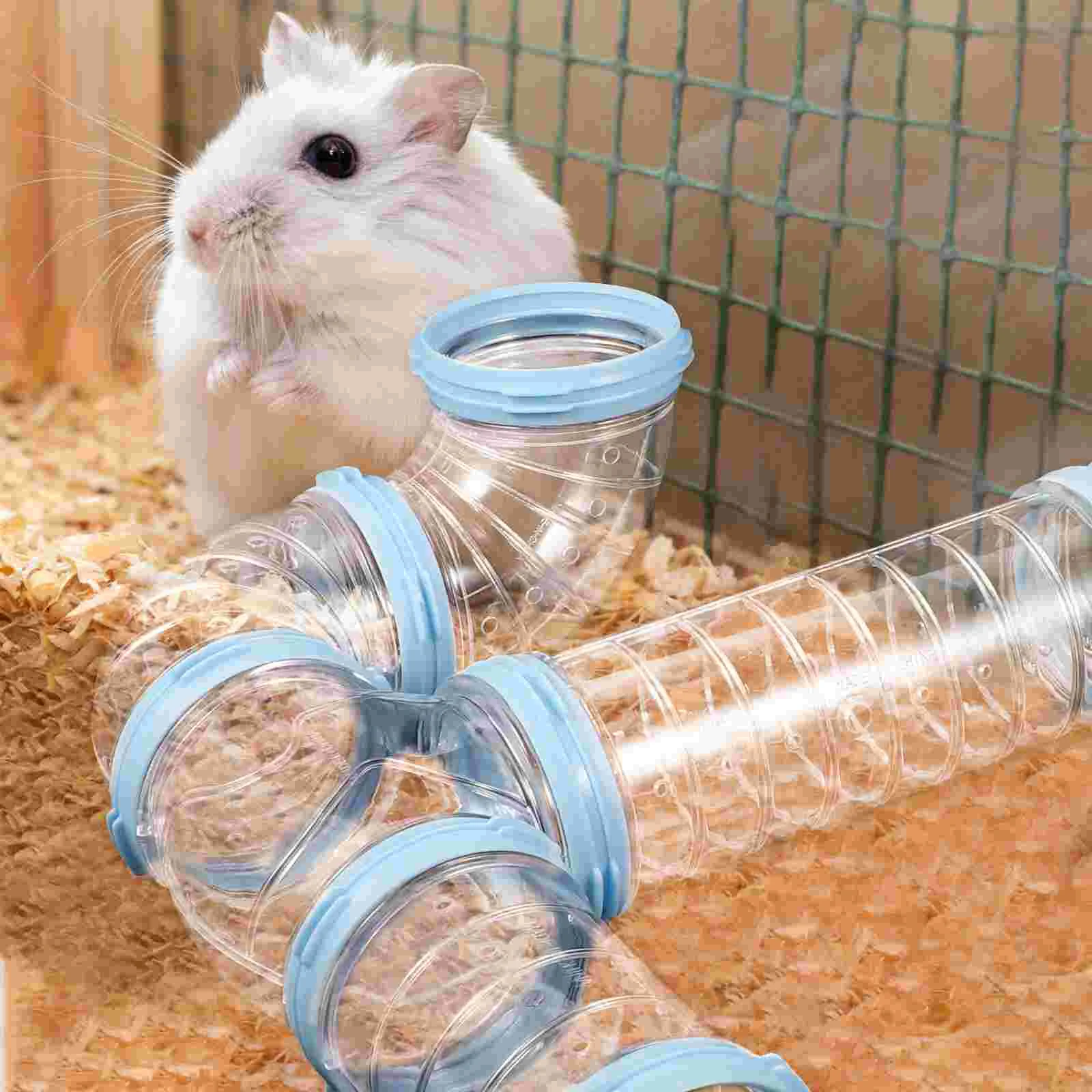 2 Sets Hamster Tube Kit Guinea Pig Accessories Cage External Pipe Toy Stoppers Bunny Cages