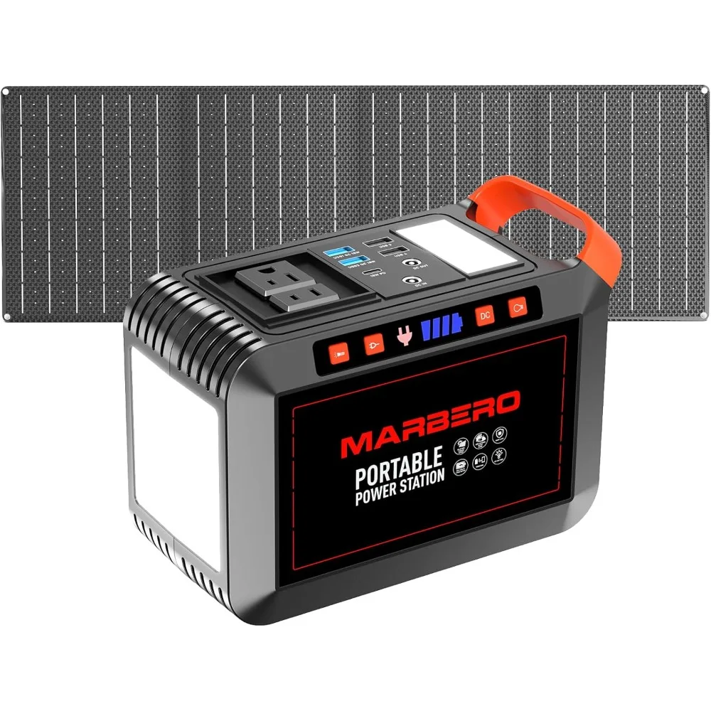 

Portable 200W Solar Generator with 40W Foldable Solar Panel for Camping and Outdoor Adventures