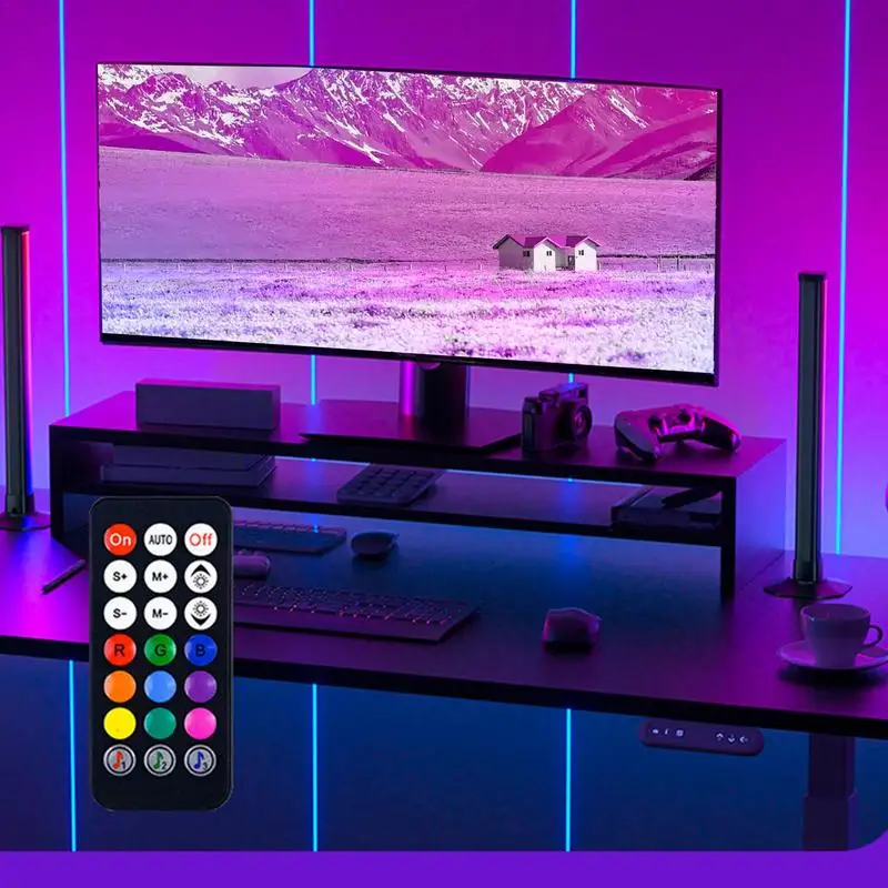 Barra de luz inteligente LED RGB para sala de juegos, Decoración Led, configuración de 5V, aplicación USB y Control remoto, retroiluminación de sincronización de música para TV y PC en casa