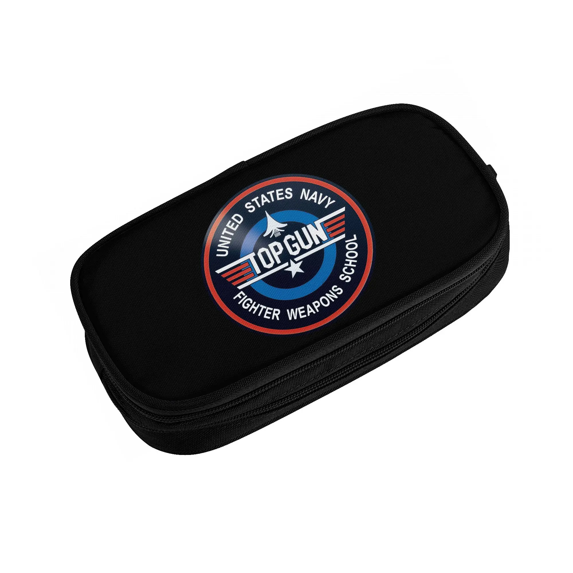 Air Force Fighter Jets Top Gun Kawaii Pencil Cases Boy Girl Large Capacity Maverick Film Pencil Bag School Accessories