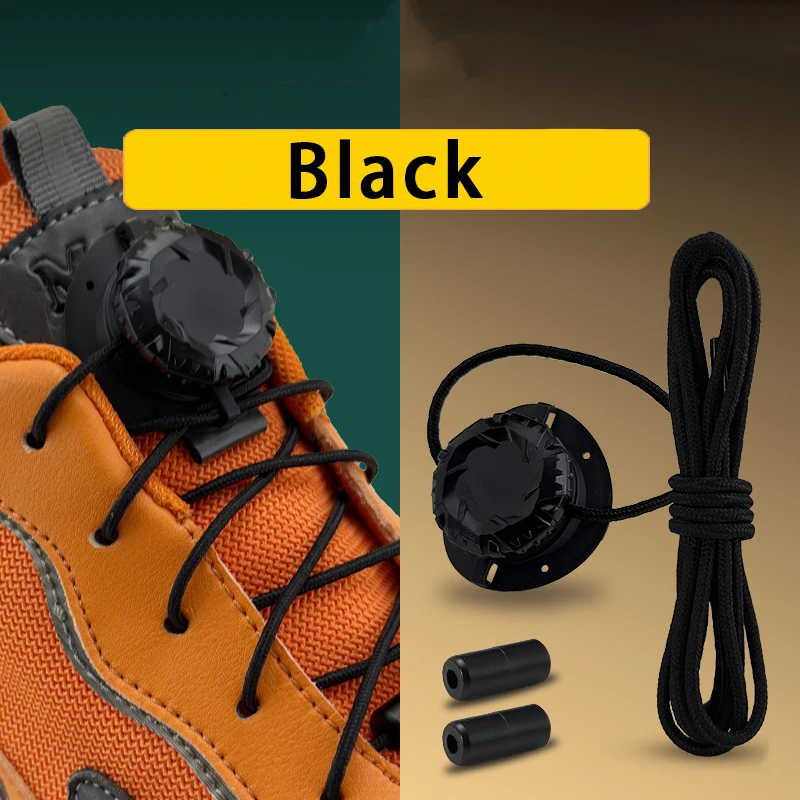 Fashion Swivel Buckle Laces Automatic Shoelace Without ties Kids Adult Sneakers No Tie Shoe laces Shoe accessories 1Pair