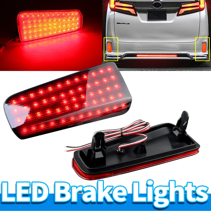 

Светодиодные стоп-сигналы для Toyota Alphard Vellfire 30 серии MPV Alphard AGH30 2015-2018 SMD светодиодные отражатели бампера габаритные огни