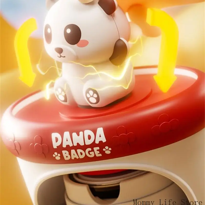 أطفال آلة شارة شارة البلاستيك صانع شادة صانع تعليمية لاستخدام السفر المنزلي