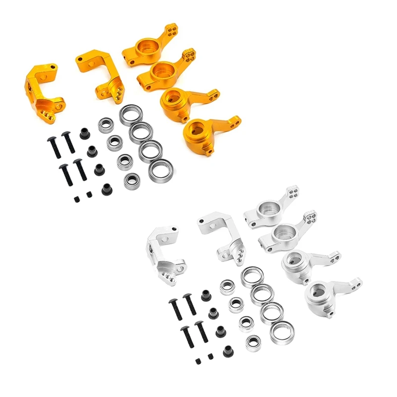 BNVN-102010 102011 102012 Set bantalan Kunckle blok kemudi logam untuk bagian Upgrade mobil RC HSP 94123 94111 1/10