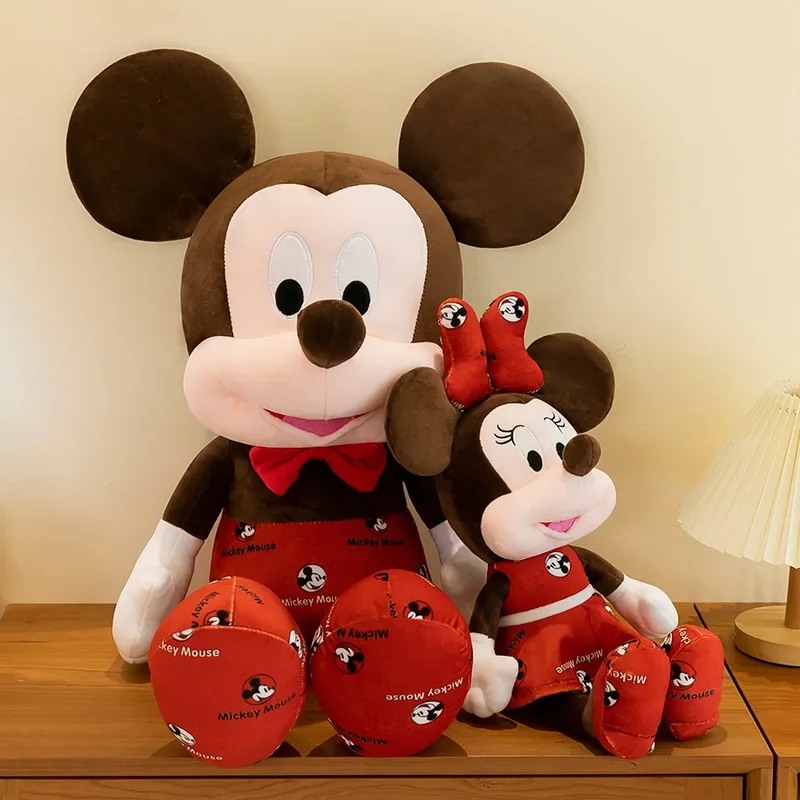 135CM Super Big Size Disney Cartoon Cute Mickey Mouse Minnie Mouse Stuffed Animal Doll Plushies Children's Christmas Day Gifts