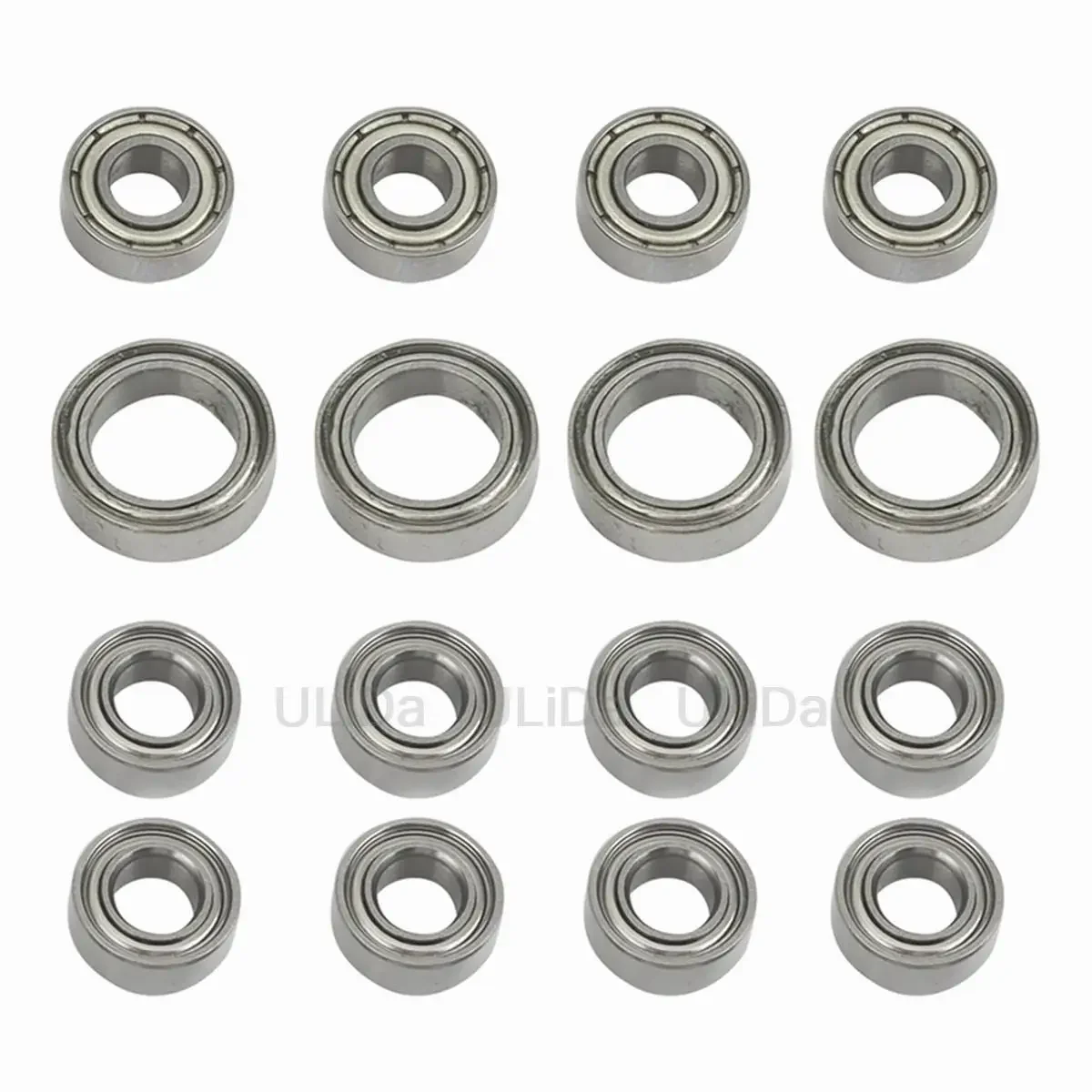 Ball Bearing Set para RC Car, Acessórios de Peças Upgrade, 1:10 Tamiya, TT02, TT-02, TT02D, 16pcs