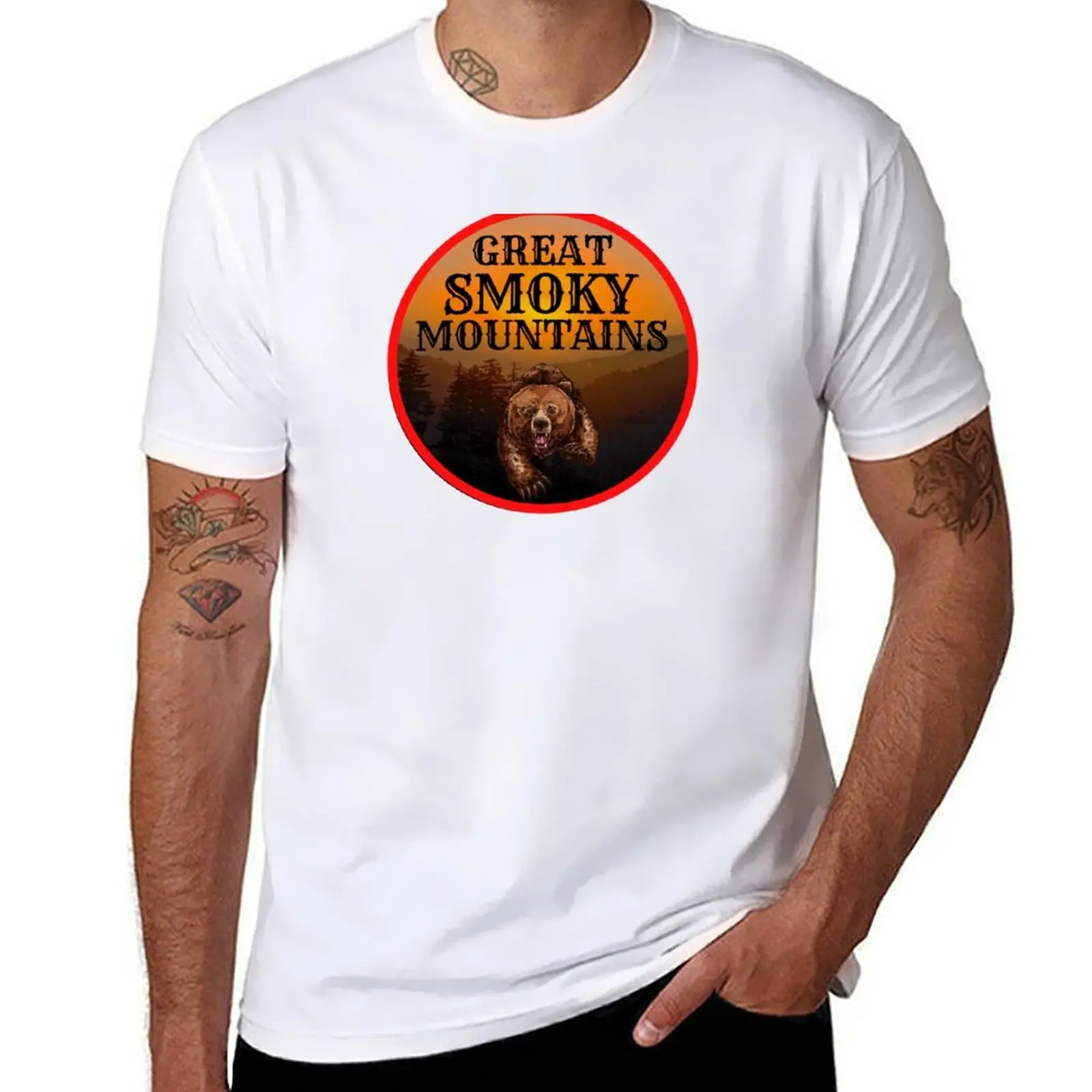 

Great Smoky Mountains National Park T-Shirt t shirt man cotton t shirt men 100% cotton luxury brand T-Shirt