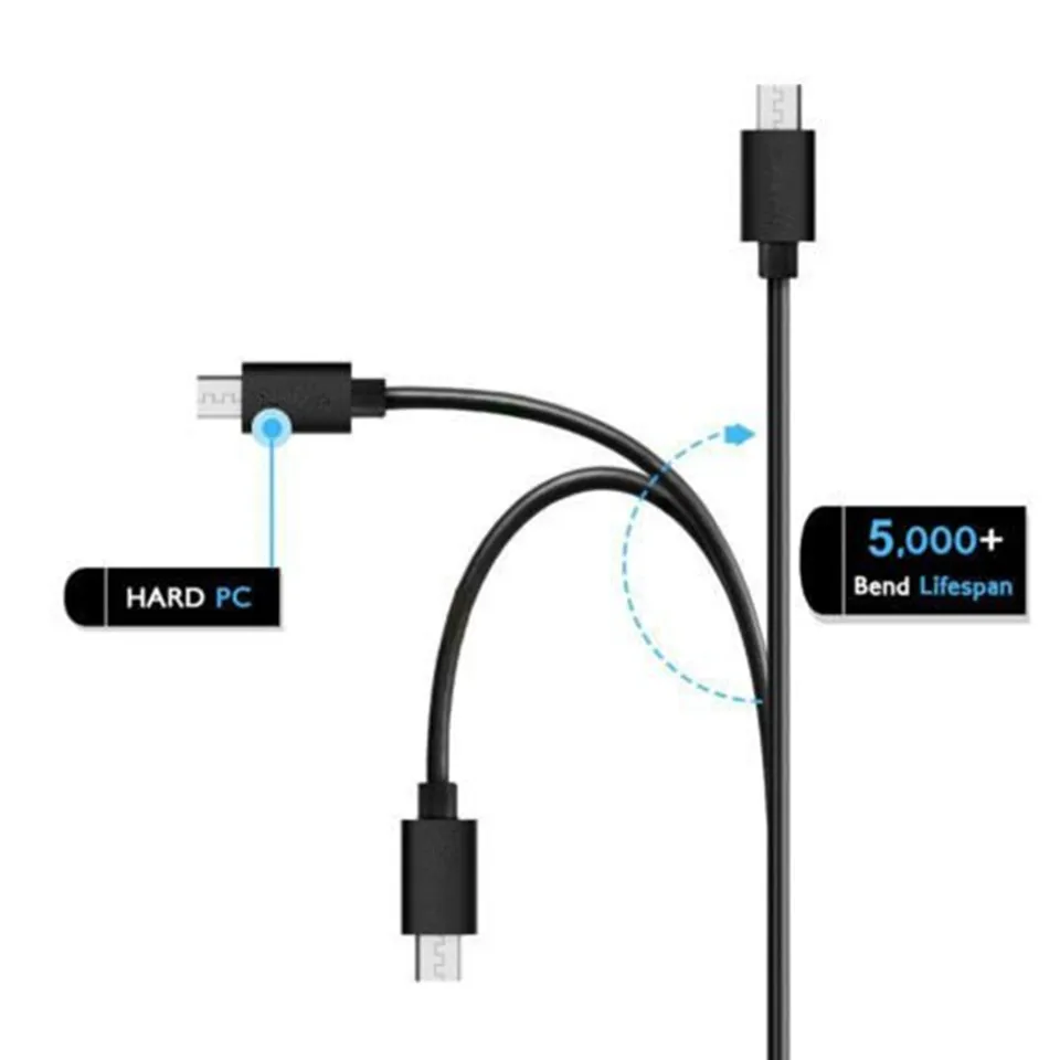 Bluetoothスピーカー付きマイクロUSB充電ケーブル,3.3フィート充電