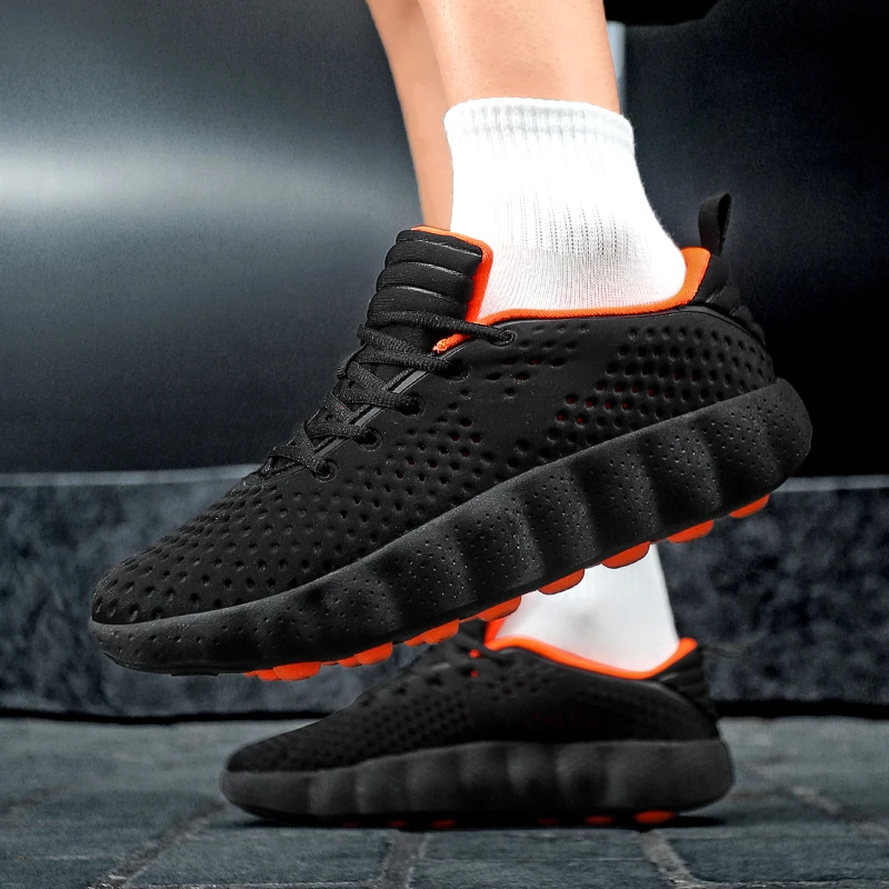 

Outdoor Adventure Men Mesh Running Shoes Tough Breathable Material Durable Daily Sport Footwear