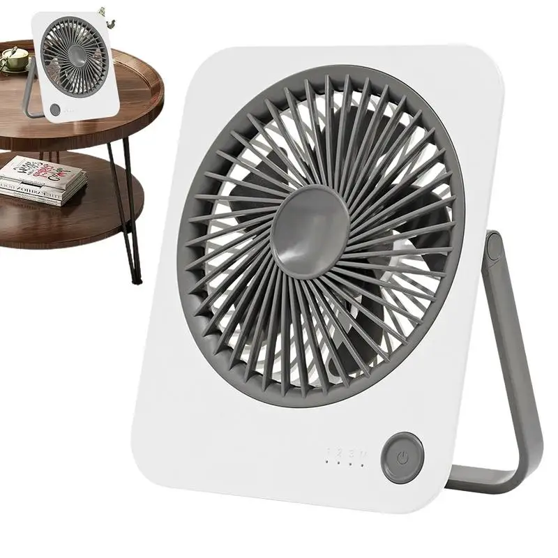 Personal Fan 4 Speeds Wind Desktop Fan Small But Powerful Table Cooling Gadgets Super Long Lasting 1200mAh Battery For Camping