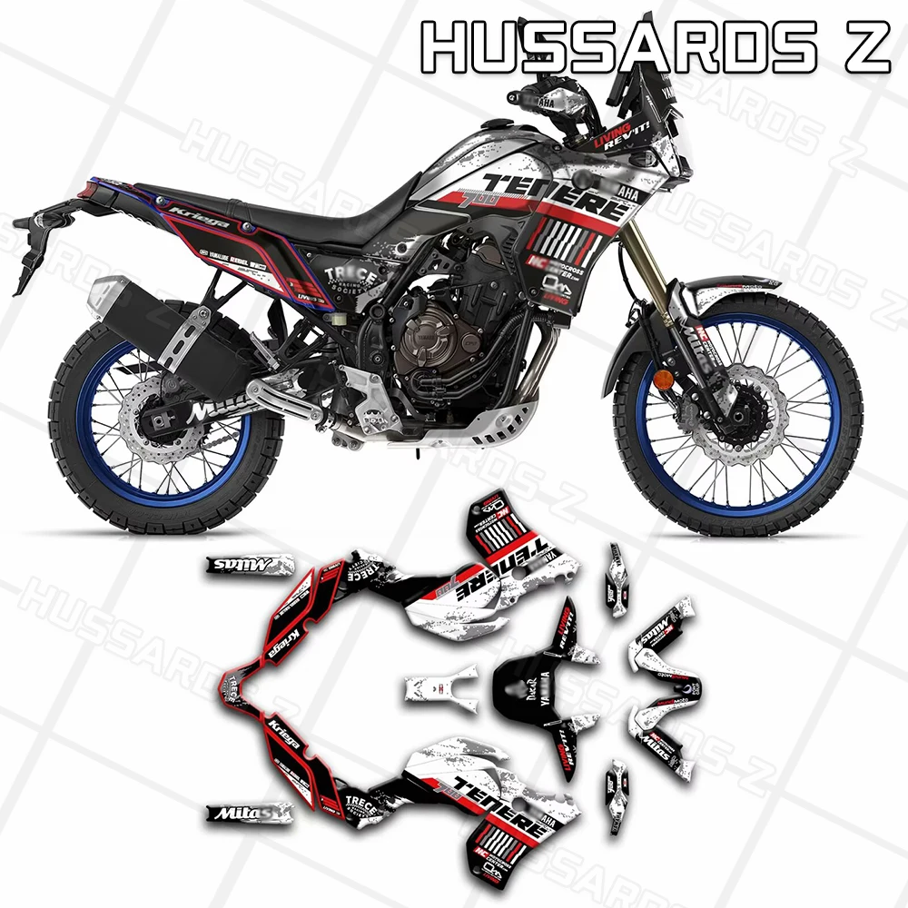 TENERE 700 Motorcycle Sticker Graphics kit Sticker Decals For Yamaha T700 Tenere 700 2019 2020 2021 2022 2023 2024 Accessories