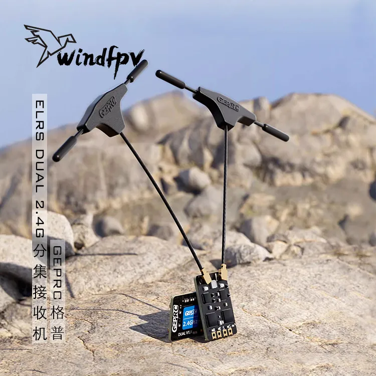 Diversity Receiver GEPRC ELRS DUAL 2.4G New Gen True Dual Antenna Design High Refresh Long Range FPV Control Accessories