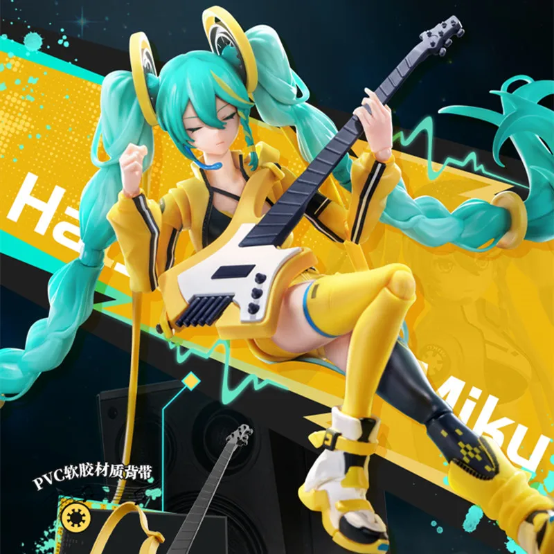 BLOKEES Hatsune Miku bloco de construção Figura de ação Anime Hatsune Miku Singer 16o aniversário Edição limitada montar modelo de brinquedo