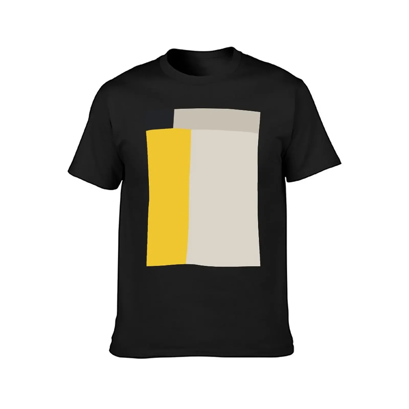 Mid Century Modern Vintage Inspired Colorfield Geometric Abstract Poster T-Shirt street wear blacks customizeds men clothes