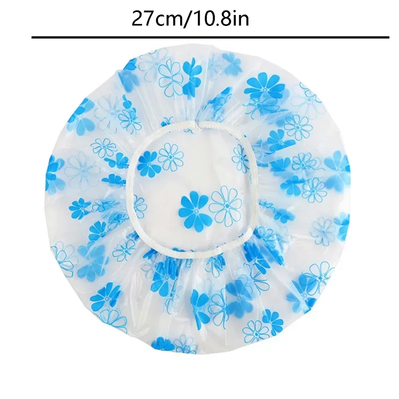 1pcs Shower Cap Waterproof Bathing Household Long Hair Shower Dry Hair Cap Kitchen Fume Prevention Sanitary Hat