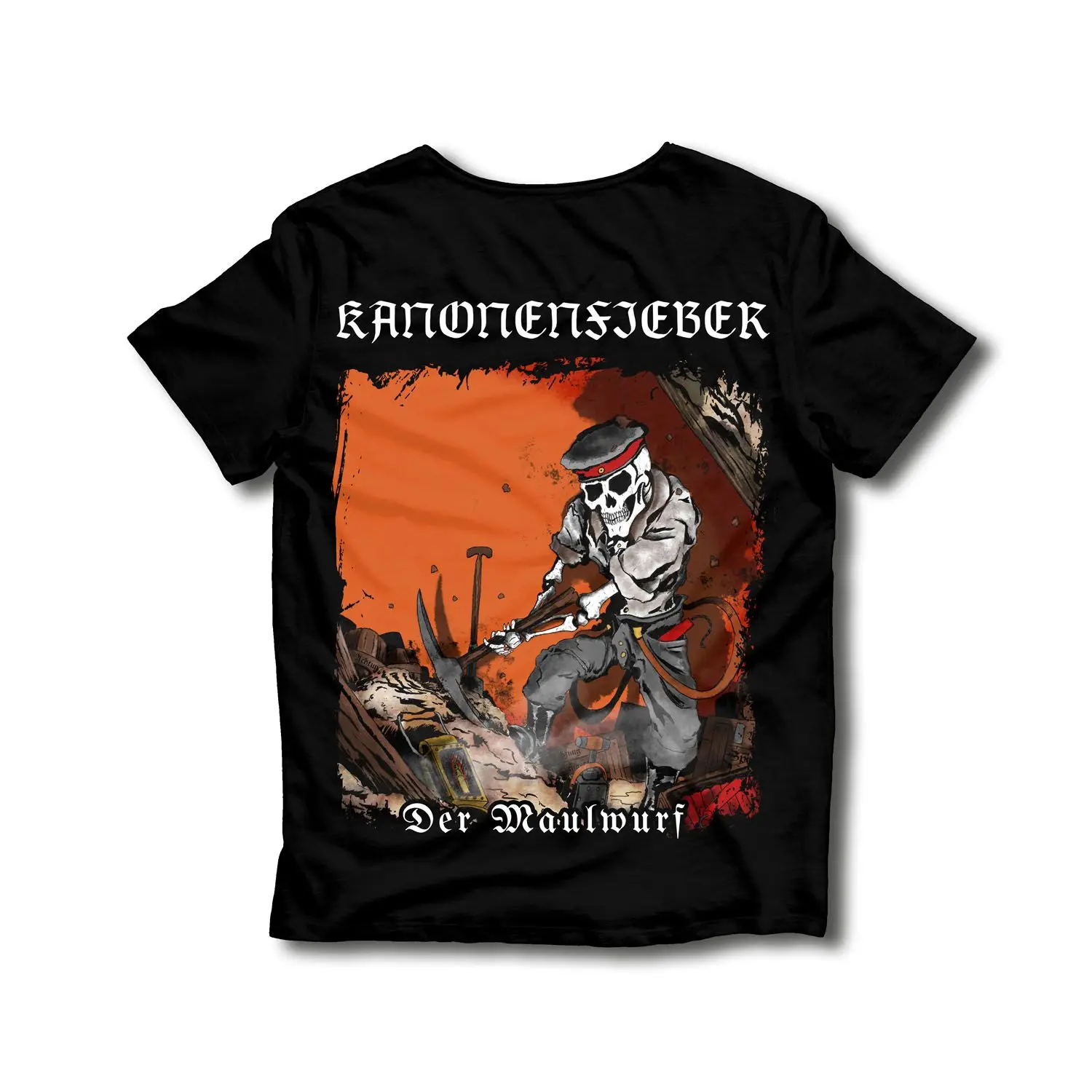 Rock Punk Tops Gothic Dark Heavy Metal T-shirt Kanonenfieber Pirnt Oversized Casual Cotton Streetwear Female Male Clothes Unisex