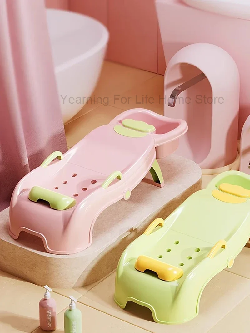 

Childrens Recliner Foldable Household Shampoo Female Boy Baby Modern Shampoo Chairs Comfort Cama De Champu Furniture WT