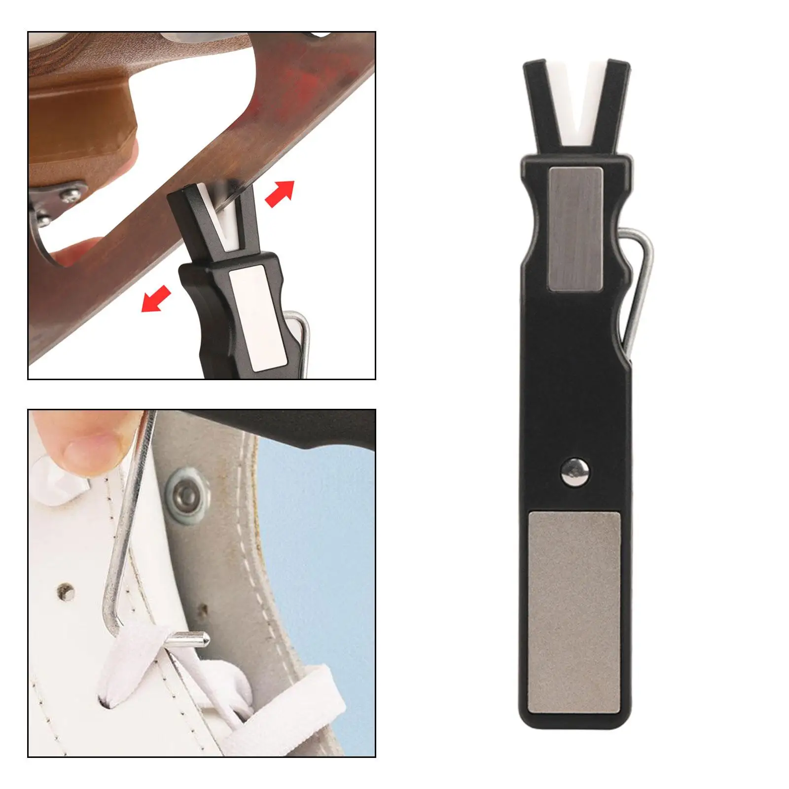 Ice Skates Blade Sharpener Blade Sharpener Edge Sharpeners with Honing Puller for Player Skates Figure Skates
