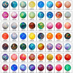 78 Colors Round Ball 2mm to 12mm Synthetic Opal Beads Wholesale Price