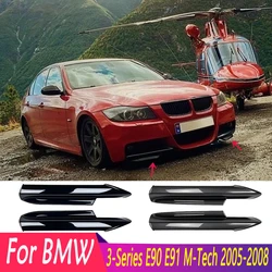 2Pcs For BMW 2005-2008 3Series E90 E91 M-Tech High Quality Car Front Bumper Lip Splitter Diffuser Protector Cover Guard Body Kit