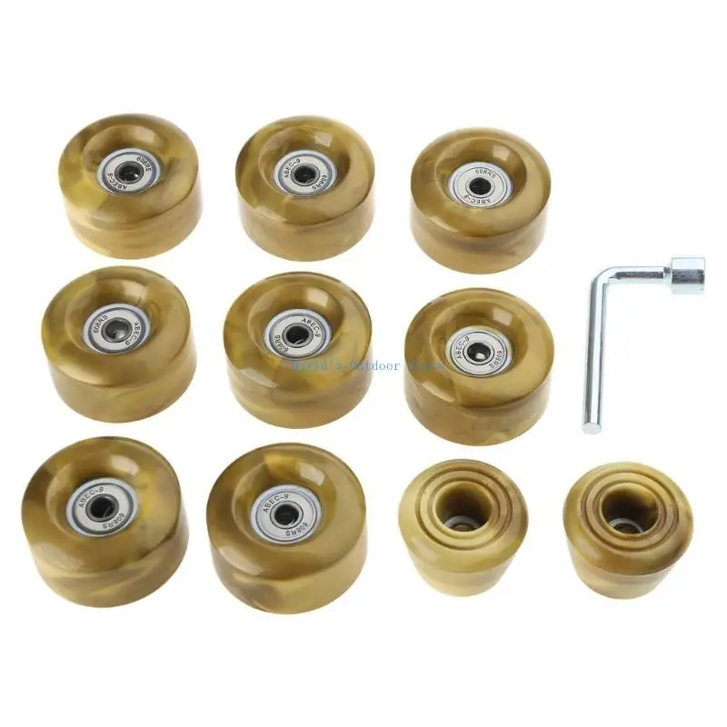 

X3UA Замена колес для роликовых коньков с подшипниками Quads Колесо для роликовых коньков для двухрядного скейтборда в помещении