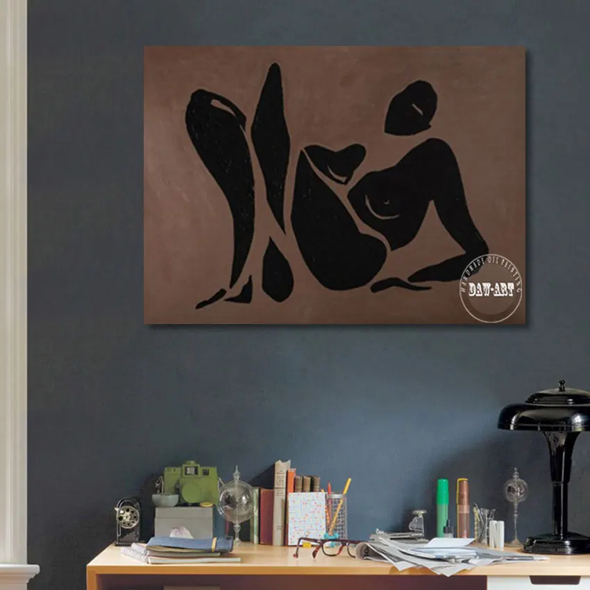 Imagem -05 - Sexy Nude Girls Abstract Canvas Painting Não Emoldurado Mulher Africana Pintura 3d Body Art Pictures Hot Selling Night Club Wall Decor