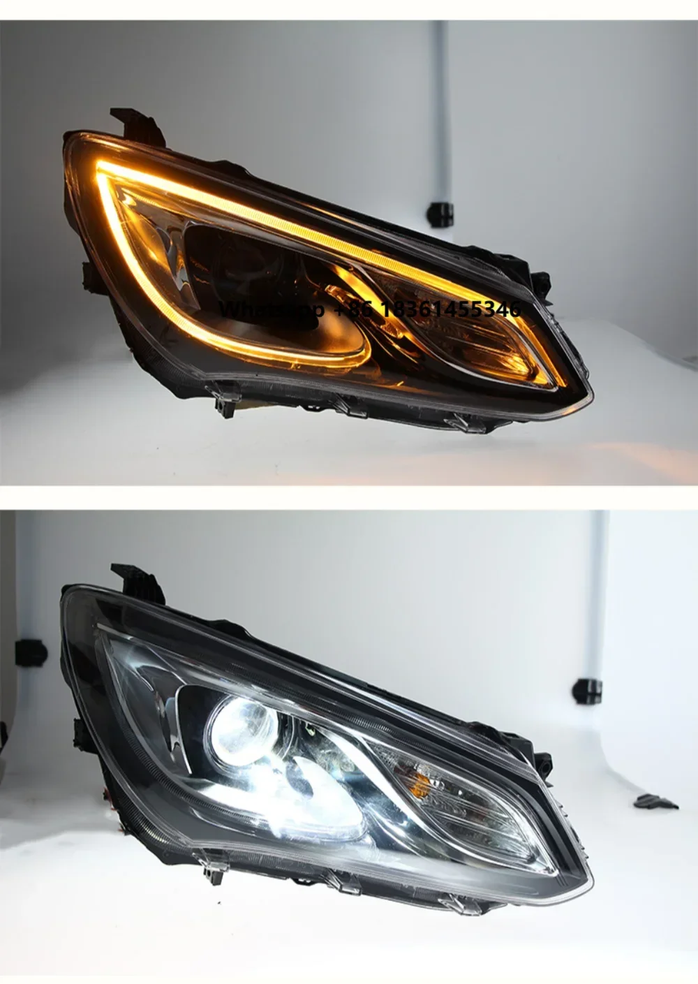 

Pair of Car Headlight assembly For excelle xt opel astra j led DRL daytime running light turn signal head lamp
