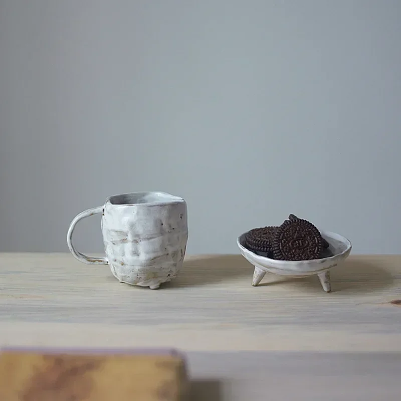 

Japanese Style Rough Pottery Handmade Cup Imitation Old Coffee Ceramic Retro Drinking Individual Drinking Tea Milk
