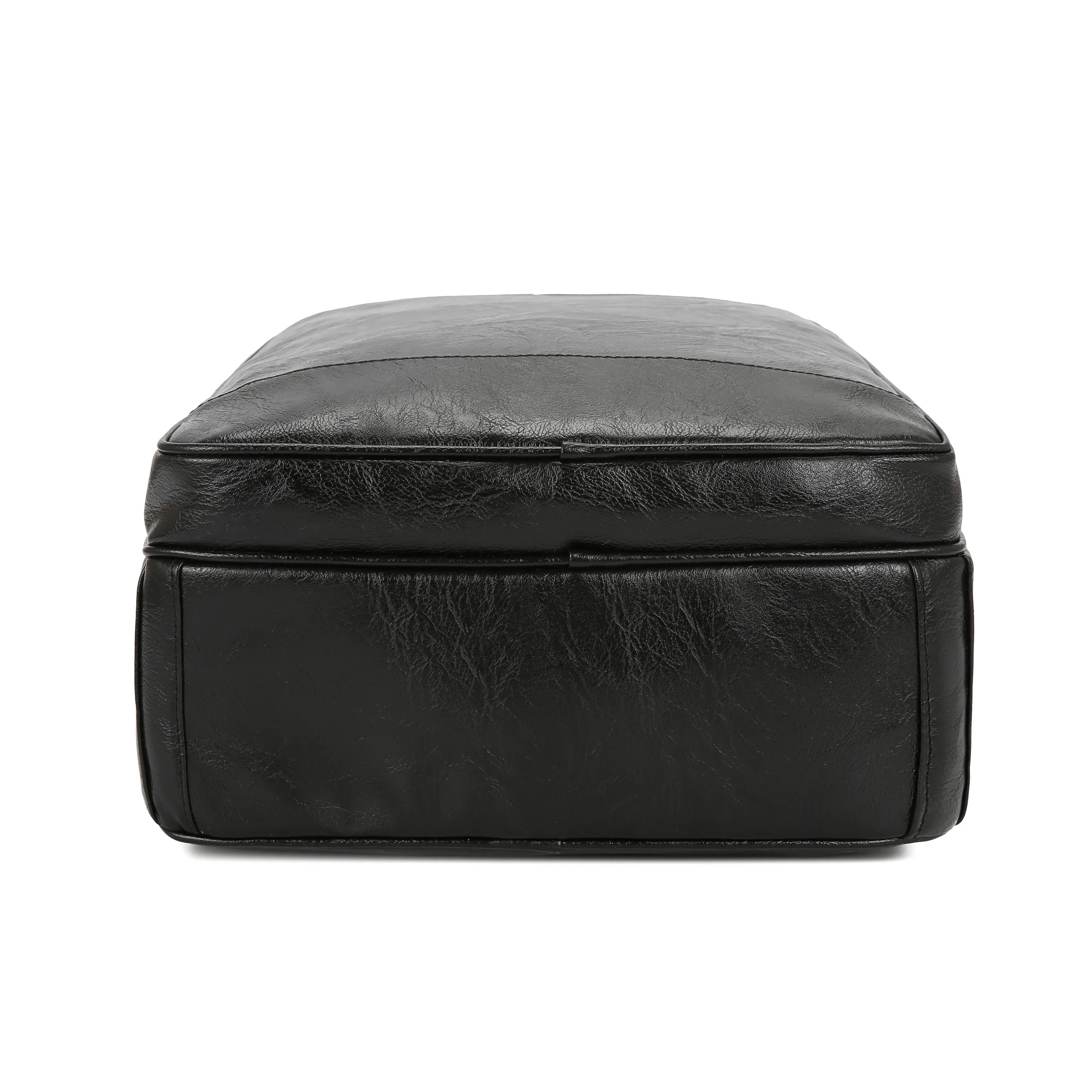 عارضة رجال الأعمال سعة كبيرة حقيبة جلدية الشباب السفر جلد الغنم الترفيه بسيط الرجال حقائب كتف حقيبة عالية الجودة #5