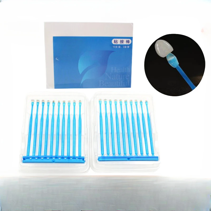 

Dental bonding rods with embedded crown veneers, 20 high embedded bonding rods