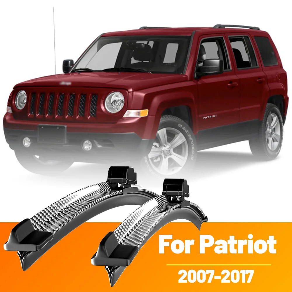 2 Stück Frontscheibenwischerblätter aus Kohlefaser für Jeep Patriot MK74 2007-2017 2008 2009 2010 2011 2012 2013