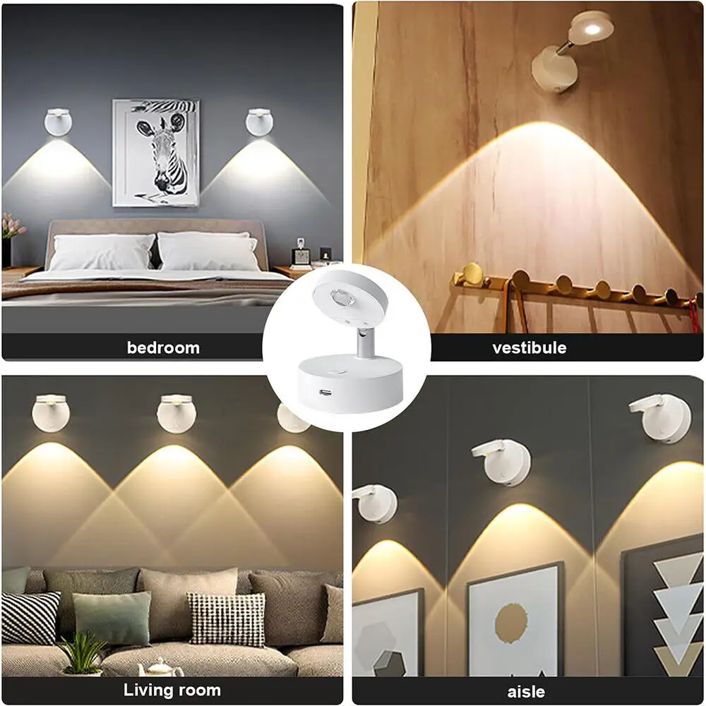2x RGB LED Downlight Restaurant Hotel Home Atmosphere Lighting Wall Mounted Remote Control Light