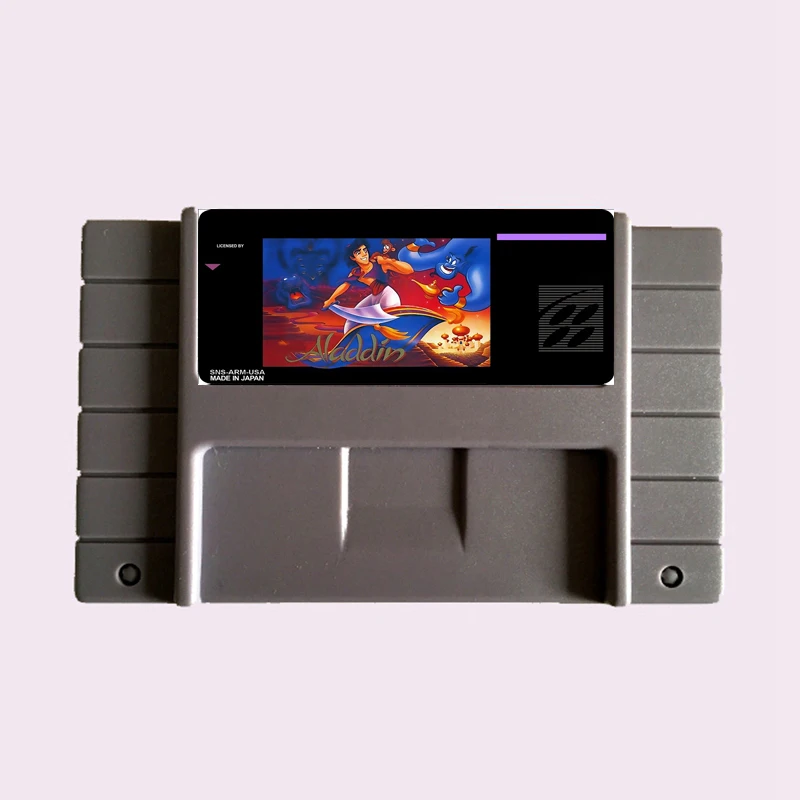 

High Quality 16 Bit Alladin NTSC Big Gray Game Card For USA Version Game Player