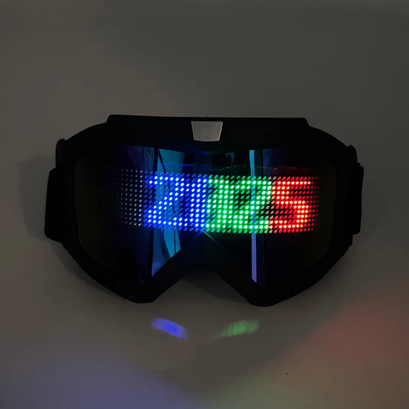 أزياء مرحلة الأداء ملحقات النظارات بارد DIY رسالة LED النظارات الشمسية التخصيص نظارات متوهجة #6