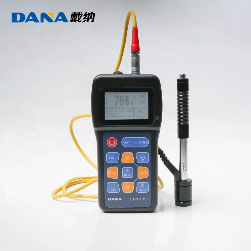 DANA-H110 New Digital Portable Leeb Handheld Tester Machine Metal industrial metal detector NDT durometer high precision