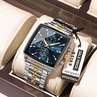 POEDAGAR Top Fashion Men's Watches Luminous Waterproof Stainless Steel Man Watch Chronograph Date Military Quartz Men Wristwatch