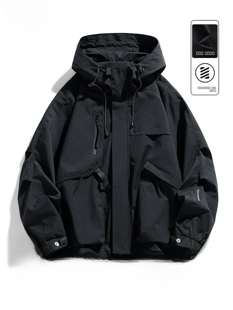 

Pierre Cardin Men's Workwear Jaet Outdoor Windproof Waterproof Hiking Clothes Autumn 2025 New Sle Loose Fit Polyester Nyl...