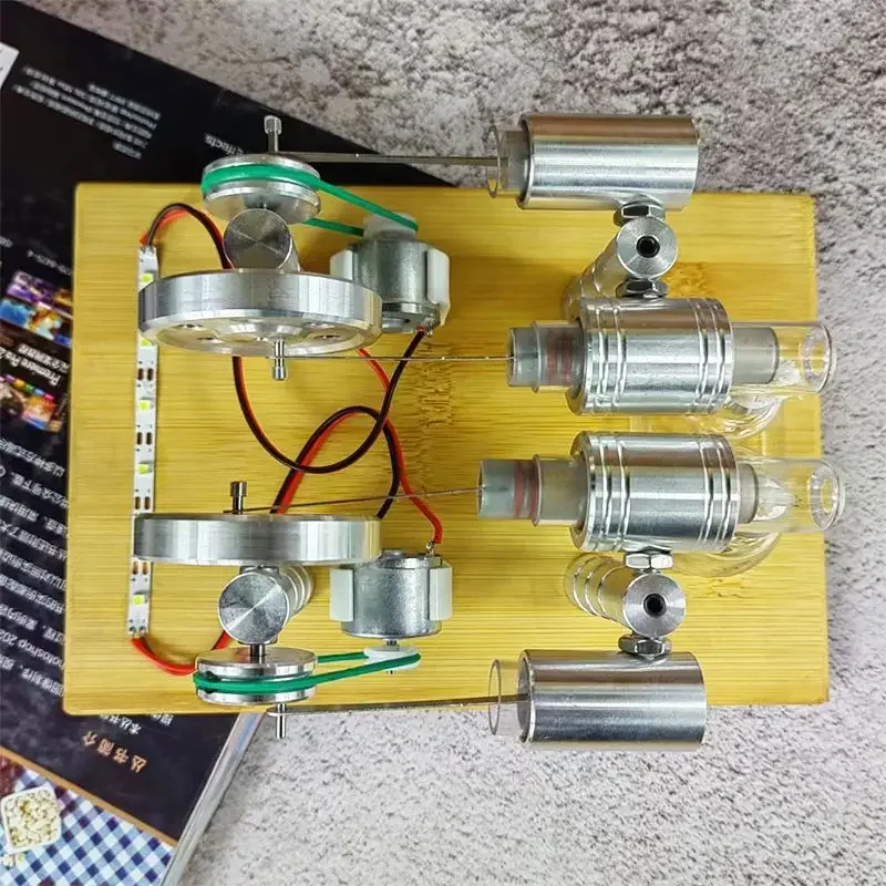 Stirling engine generator model engine mini micro high-power four cylinder scientific experimental mechanical equipment