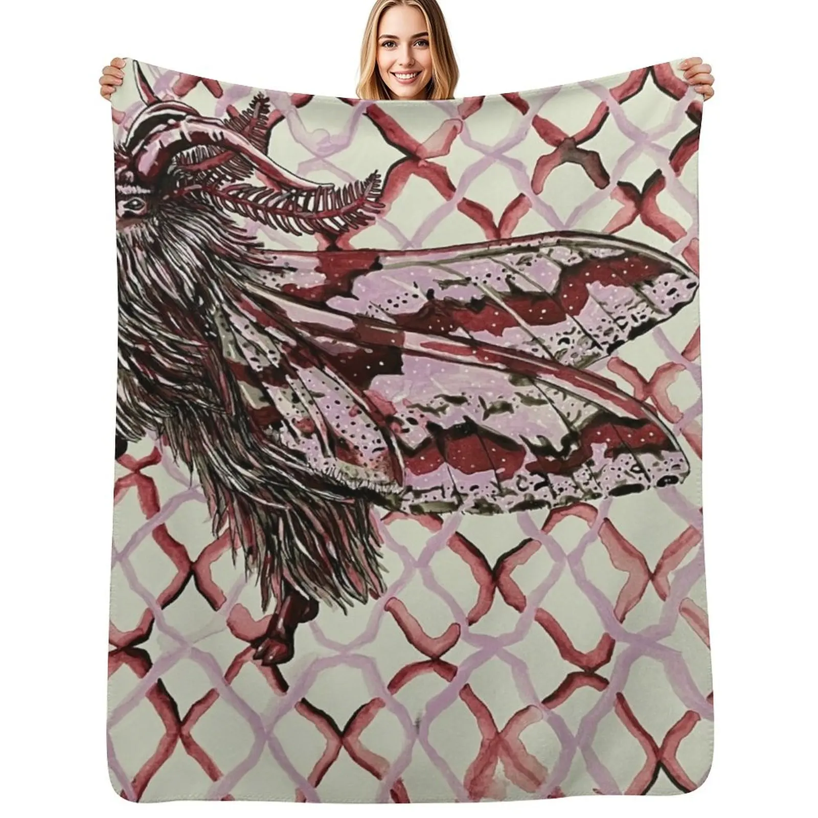 

Goth Throw Blanket christmas decoration heavy to sleep Bed covers Custom Blankets