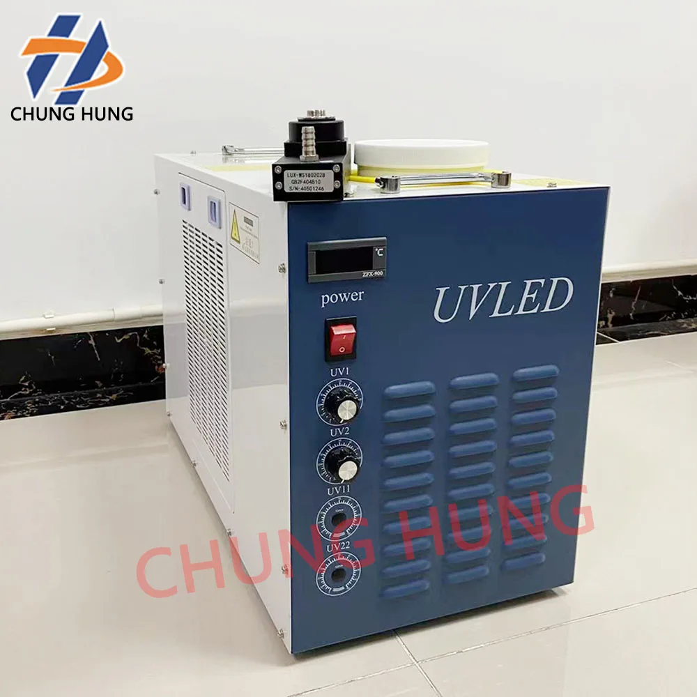 1PCS High Power UV LED Curing System with 395nm Water Chiller Ultraviolet Light Curing Machine for Industrial Use