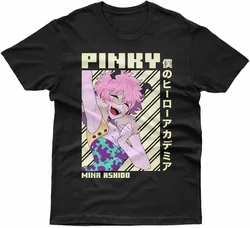 Art Shirts Anime Tee Manga Tshirt Medium men's Mina Ashido Shirt Shirt Boku No Hero T-Shirt Bnha Mha - Pinky Shirts summer new