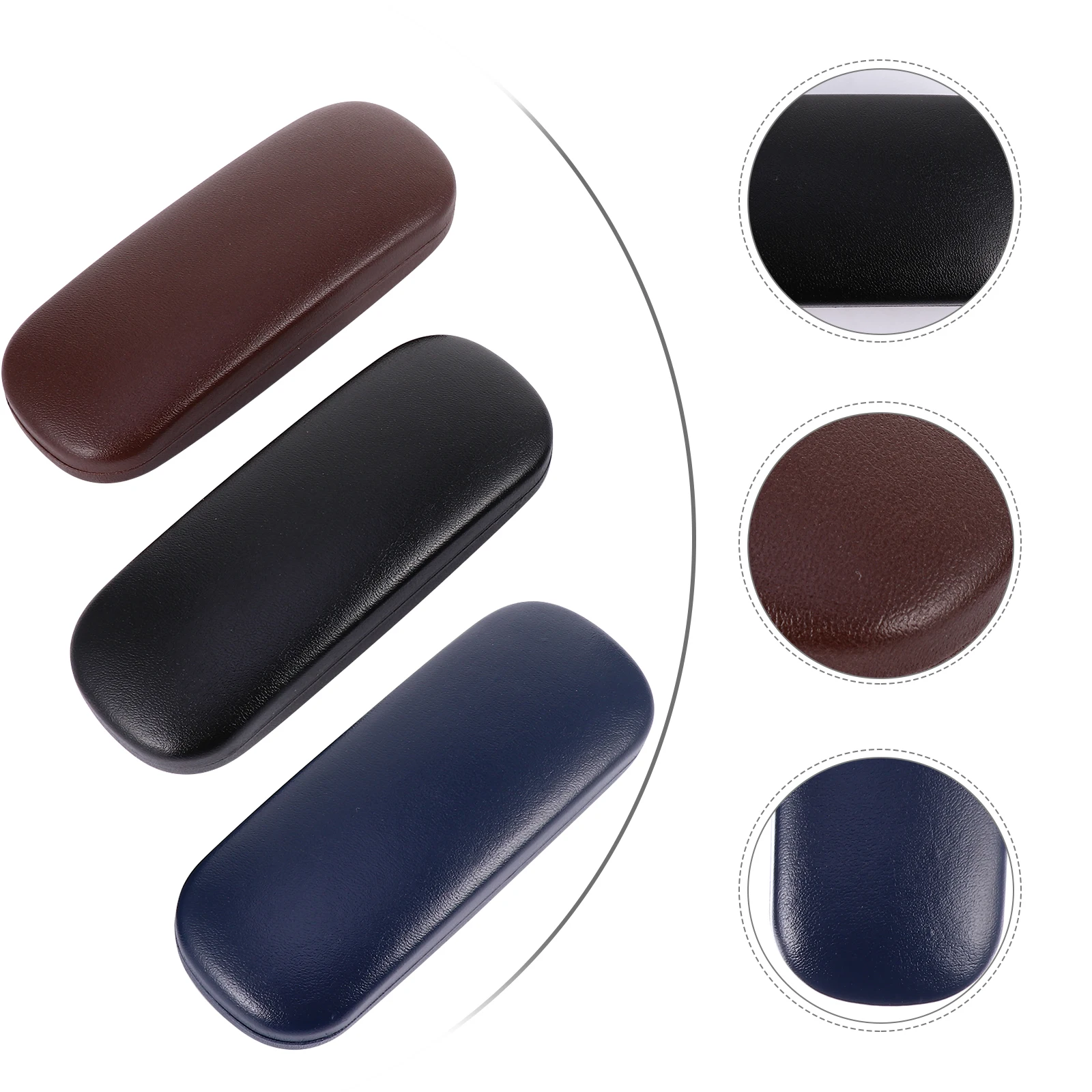 

3pcs Eyeglasses Pattern Case Durable Classic Glasses Holder Stylish Glasses Eyeglasses Holder Case Box