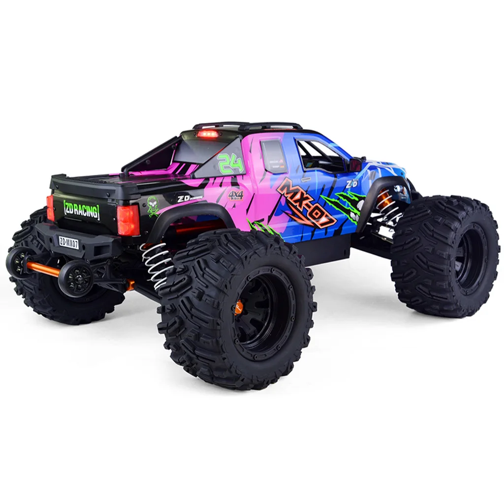 ZD Racing MX-07 1/7 RC karoseria samochodu RC pokrywa i naklejki MX07 oryginalne części #8758