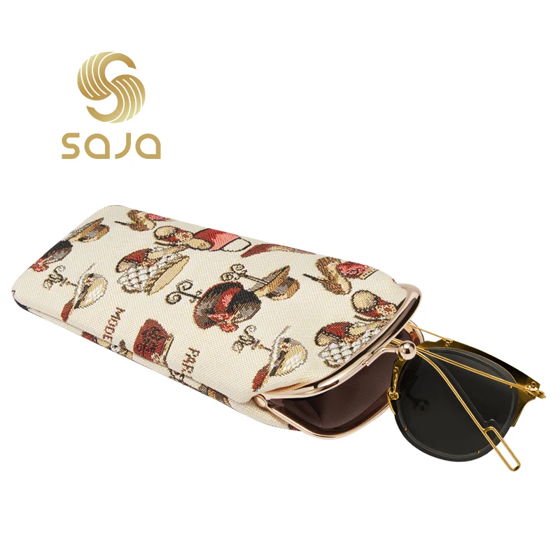 

SAJA Tapestry Bag Women Glasses Case Sunglasses Case Tapestry Bag Pouch Wallet Cases for Ladies Granny Children Kids Glasses