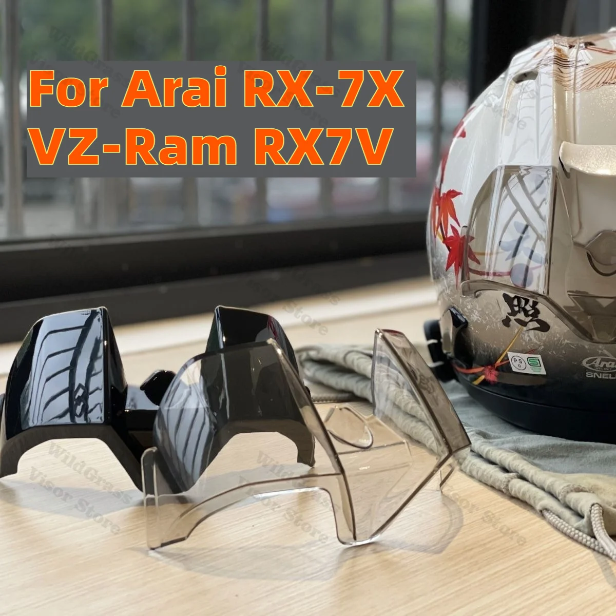 New Helmet Rear Decor Trim Spoiler, Modification Accessories Fit Arai RX-7X VZ-Ram RX7V, Premium Quality