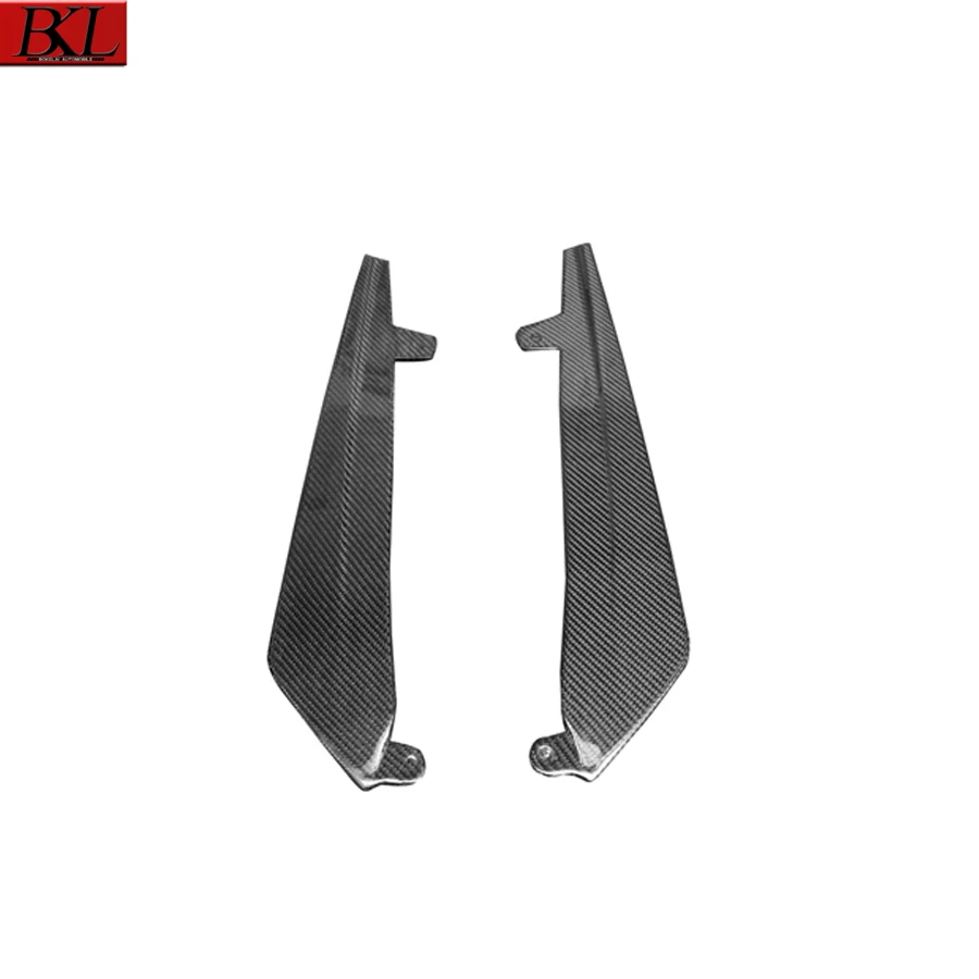 لسيارات BMW 5 Series G30 M5 F90 ألياف الكربون التفاف زاوية مانع صدمات خلفي للسيارة الفاصل الزاوية غطاء الكسوة الخلفية الذقن ترقية طقم الجسم #2